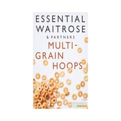 Essential Waitrose Multi-grain Hoops 375g