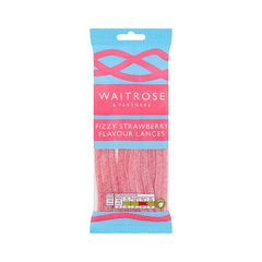 Waitrose Fizzy Strawberry Flavour Lances 65g