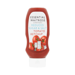 Essential Waitrose Reduced Sugar & Salt Tomato Ketchup 445g