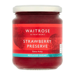 Waitrose Strawberry Preserve Extra Fruity 310g