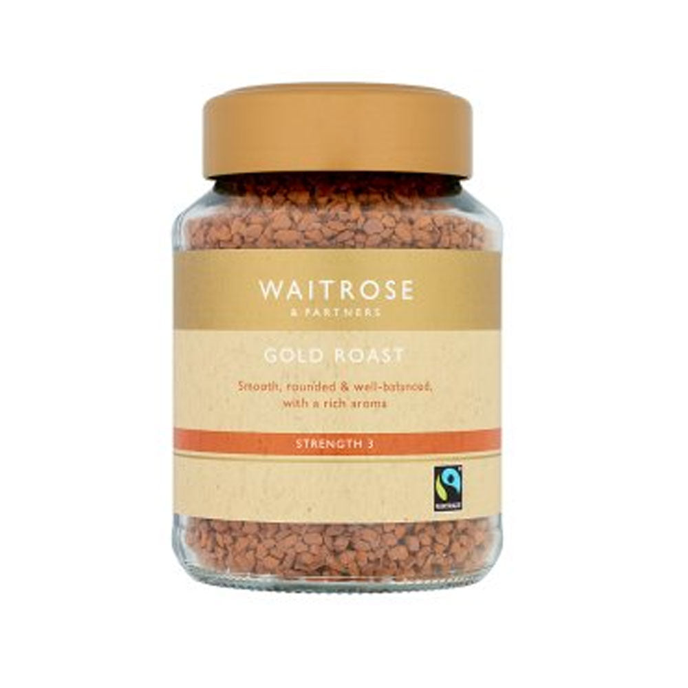 Waitrose Gold Roast Strength 3 Coffee Jar 100g