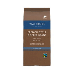 Waitrose French Style Coffee Beans 227g