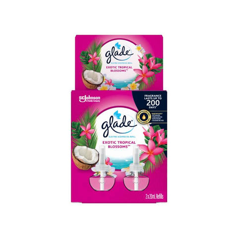 Glade Exotic Tropical Blossoms Electric Scented Oil Refil 2x20ml