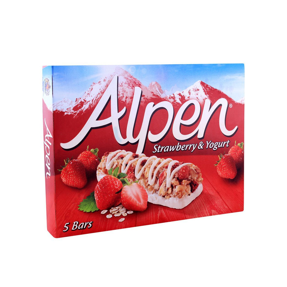 Alpen 5 Bars Strawberry With Yoghurt 145g