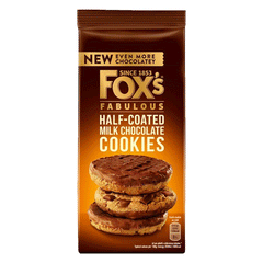 Fox's Fabulous Half-coated Milk Chocolate Cookies 180g