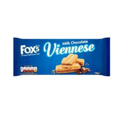 Fox's Viennese Milk Chocolate Biscuits 120g