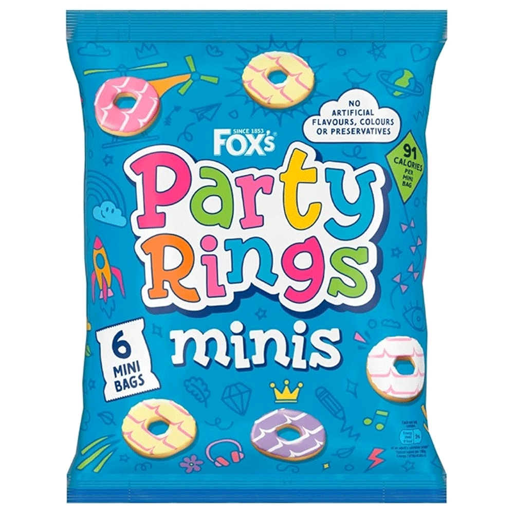 Fox's Party Rings Minis 6x21g
