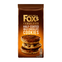 Fox's Half Coated Milk Chocolate Cookies 175g