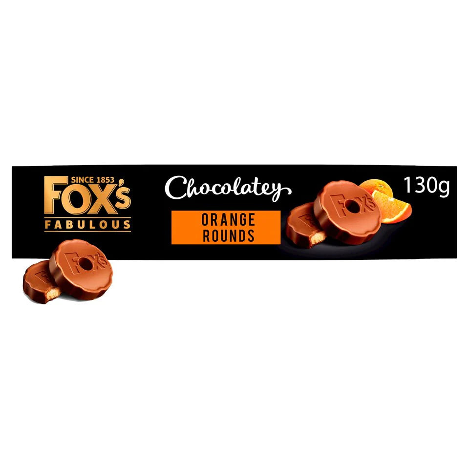 Fox's Fabulous Chocolatey Orange Rounds Biscuits 130g