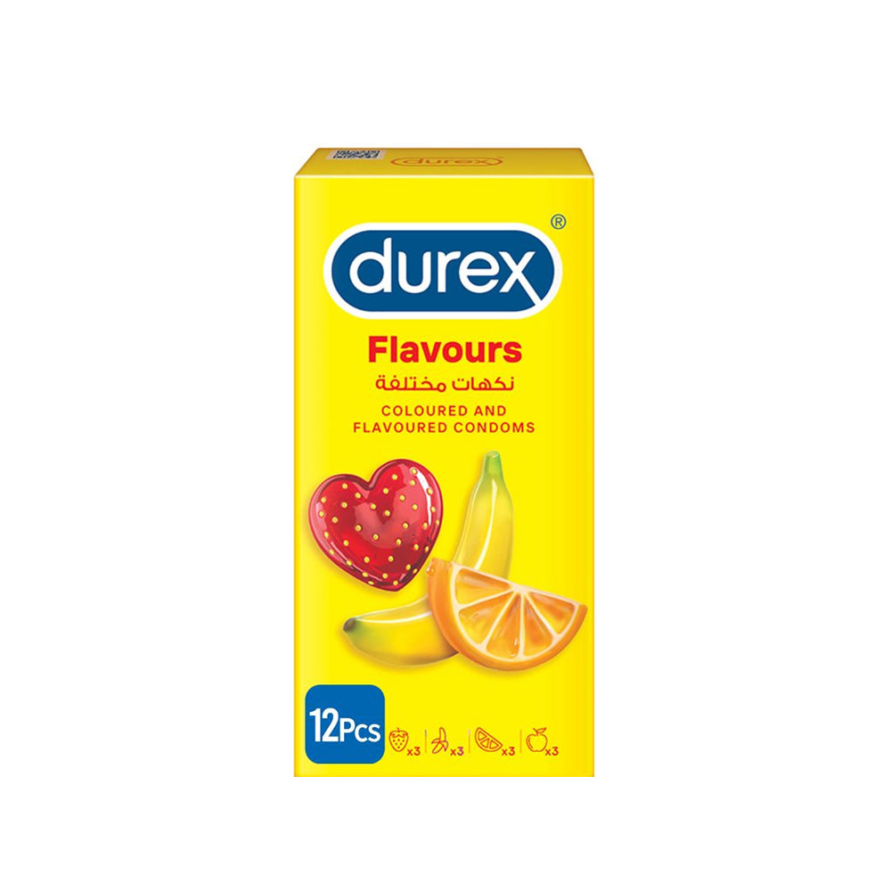 Durex Coloured Flavoured Condoms 12s