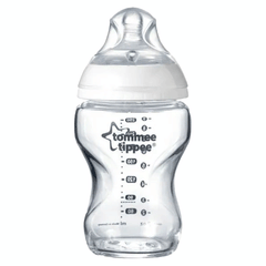 Tommee Tippee Natural Start Glass Bottle 3m+ Med Flow 250ml