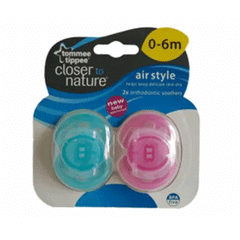 Tommee Tippee Soothers 0-6m+ 433376/38