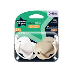 Tommee Tippee Natural Latex 2x Soothers 6-18m