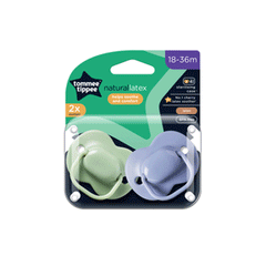 Tommee Tippee Natural Latex 2x Soothers 18-36m