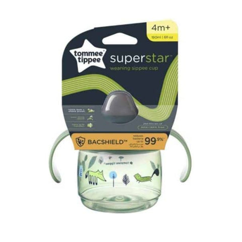 Tommee Tippee Weaning Sippee Cup Green 4+Month 190ml 447826