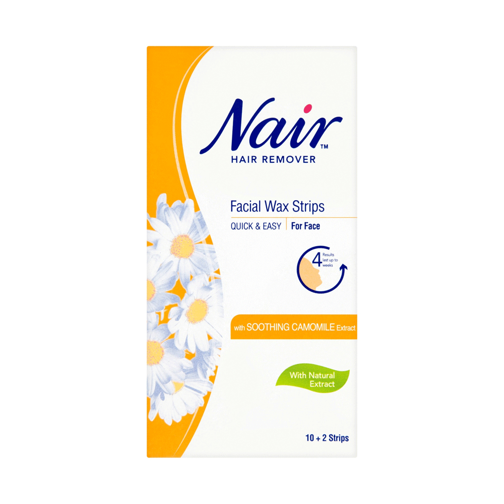 Nair Hair Remover Facial Strips Camomile 12s