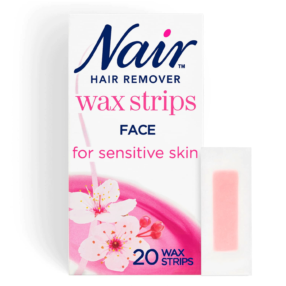 Nair Face Wax Strips Purple Petals 20s