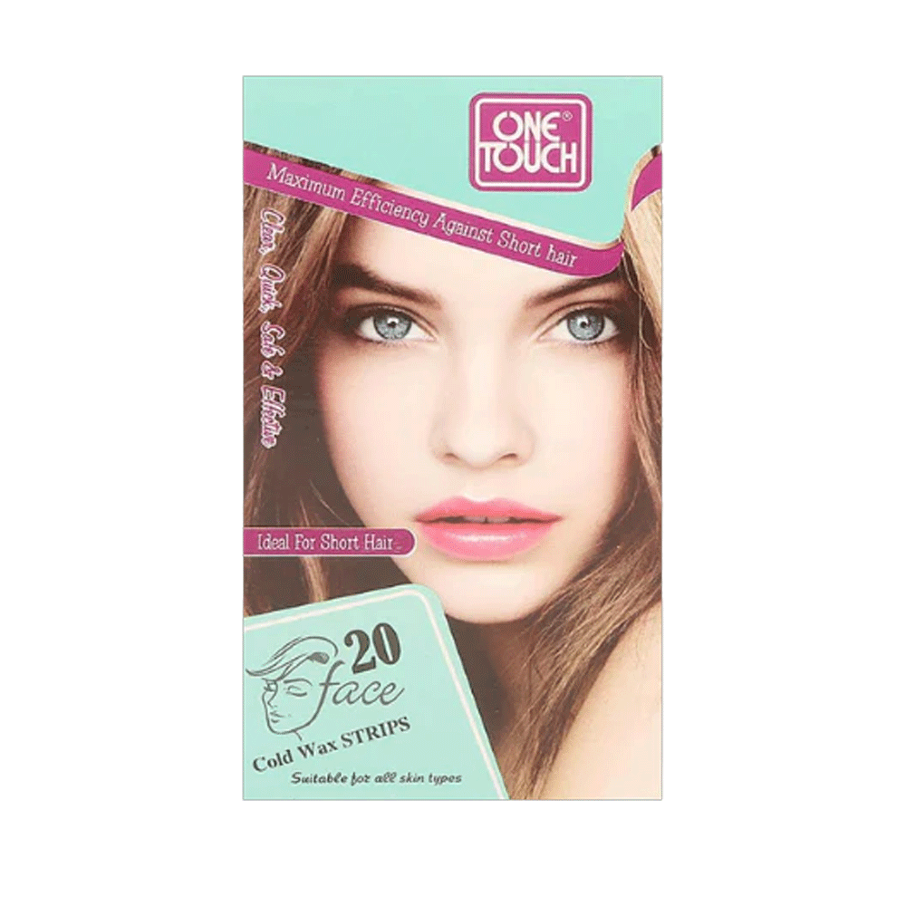 One Touch Face Cold Wax Strips 20s