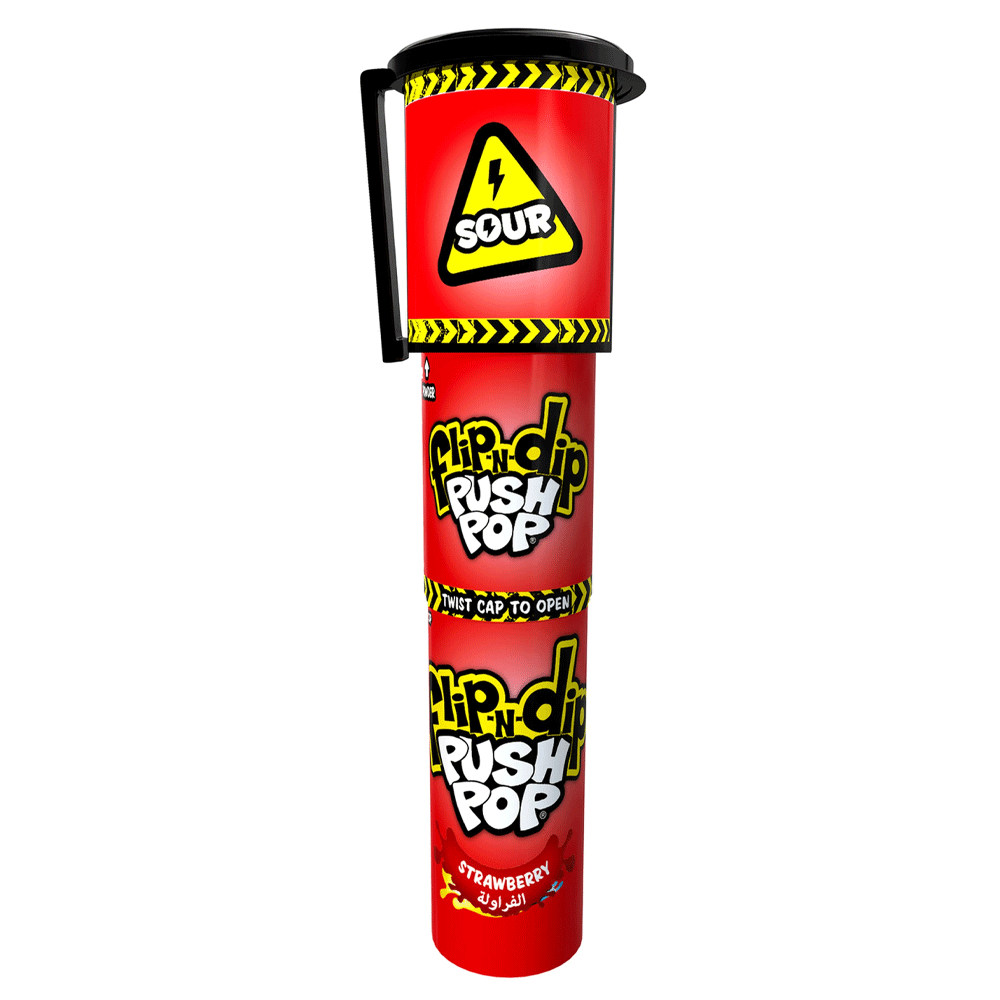 Flip-n-Dip Push Pop Strawberry 25g
