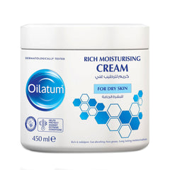 Oilatum Rich Moisturizing Cream For Dry Skin 450ml