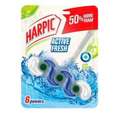 Harpic Active Fresh Toilet Block Lime Fresh 6 Power 35g