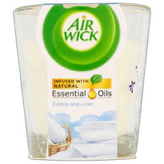 Air Wick Essential Oils Cotton And Linen Candle 105g