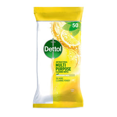 Dettol Citrus Zest Multi Purpose Cleaning Wipes 50`s