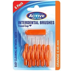 Active Orange Interdental Brushes 6s