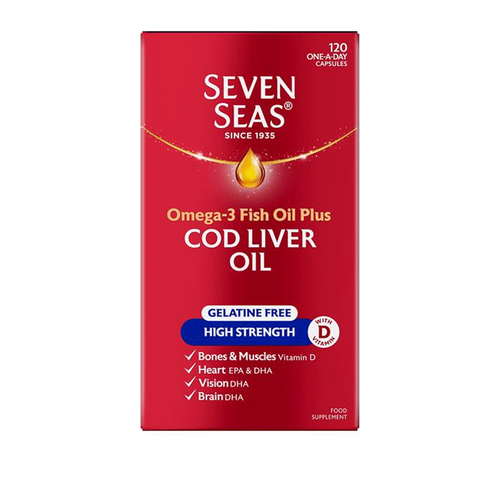 Seven Seas Omega-3 Fish Oil Plus Cod Liver Oil Cap 120s