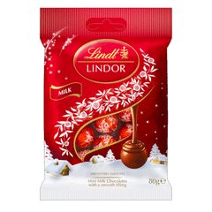 Lindt Lindor Milk Chocolate Pouch 80g