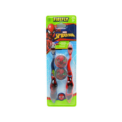 Firefly Spiderman Toothbrush With Travel Caps Twin