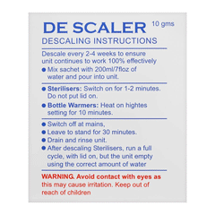 De Scaler Citric Acid Sachet 10g