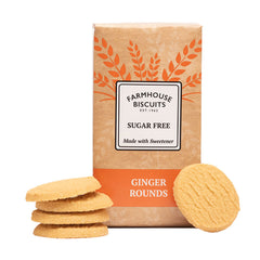Farmhouse Biscuits Sugar Free Ginger Rounds 150g
