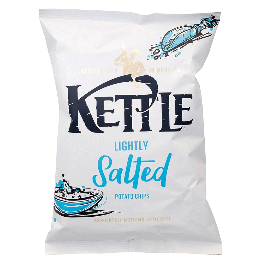 Kettle Lightly Salted Potato Chips 130g