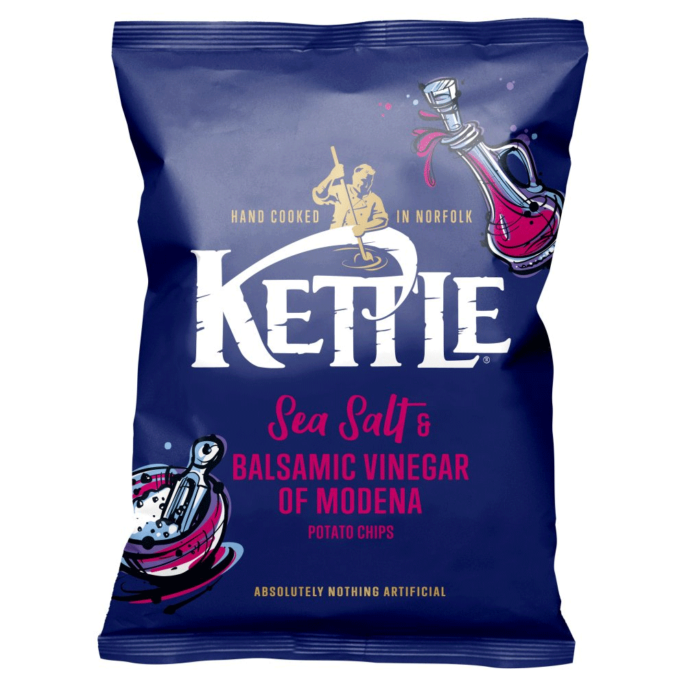 Kettle Sea Salt & Balsamic Vinegar of Modena Potato Chips 130g