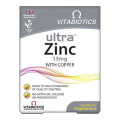 Vitabiotics Ultra Zinc 15mg 60 Tab