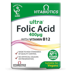 Vitabiotics Ultra Folic Acid 400ug Tab 60s