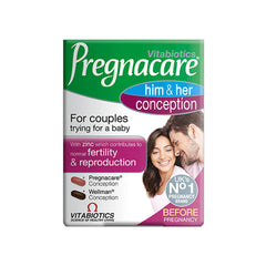 Vitabiotics Pragnacare Him & Her Conception 60 Tab