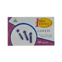 First Choice Flat Lancet 50s