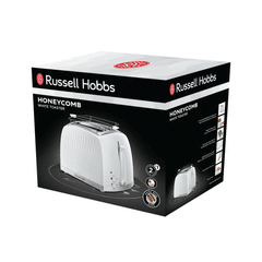 Russell Hobbs Honey Comb White Toaster 26060-56