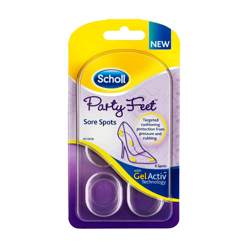 Scholl Party Feet Sore Sports Pair 6s