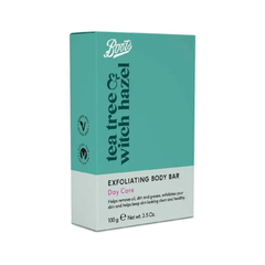 Boots Tea Tree Witch Hazel Exfloiating Body Bar 100g