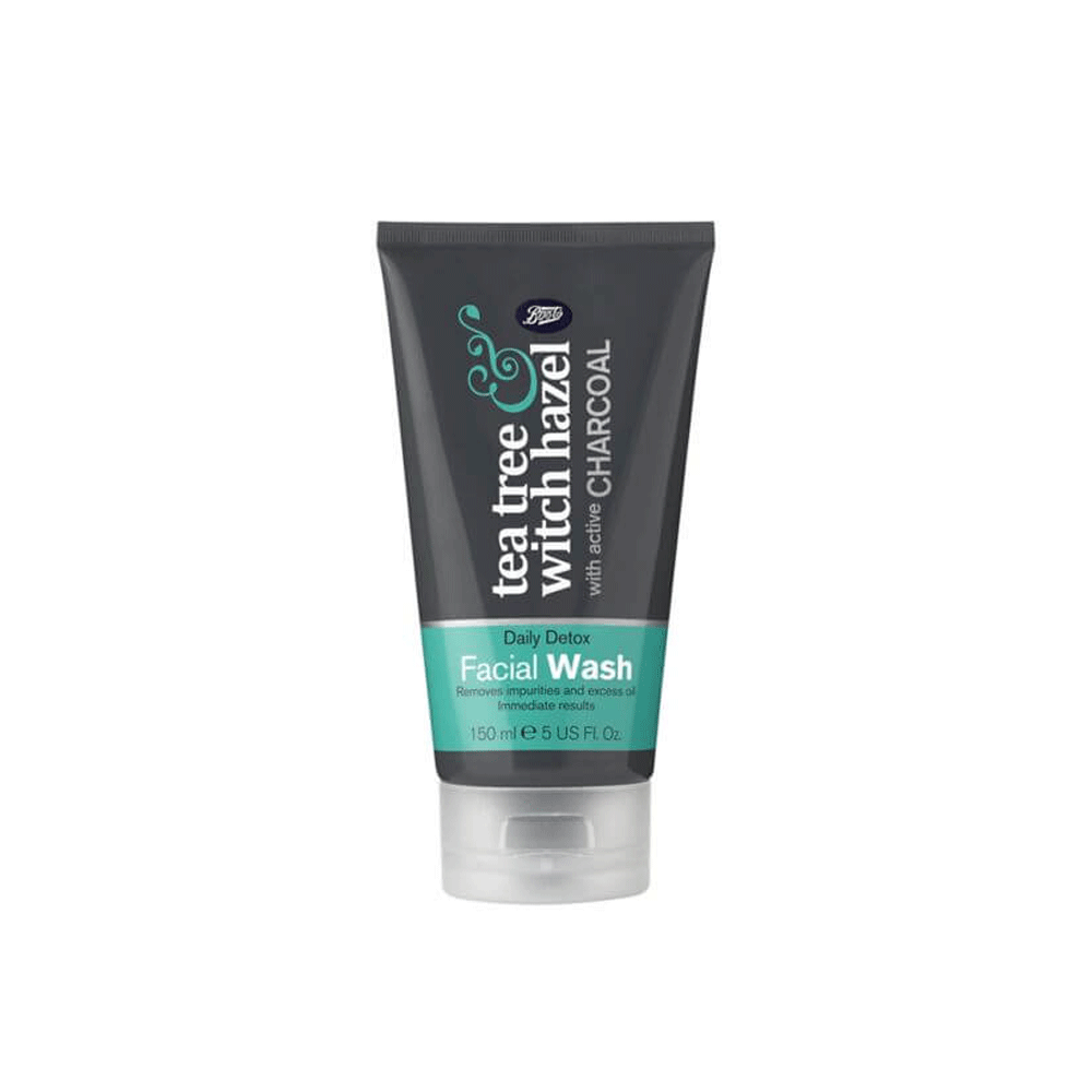 Boots Tea Tree & Witch Hazel Charcol Face Wash 150ml