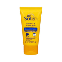 Boots Soltan Kids Protect Moisturiser Suncare Mini Lotion Spt 15+50ml