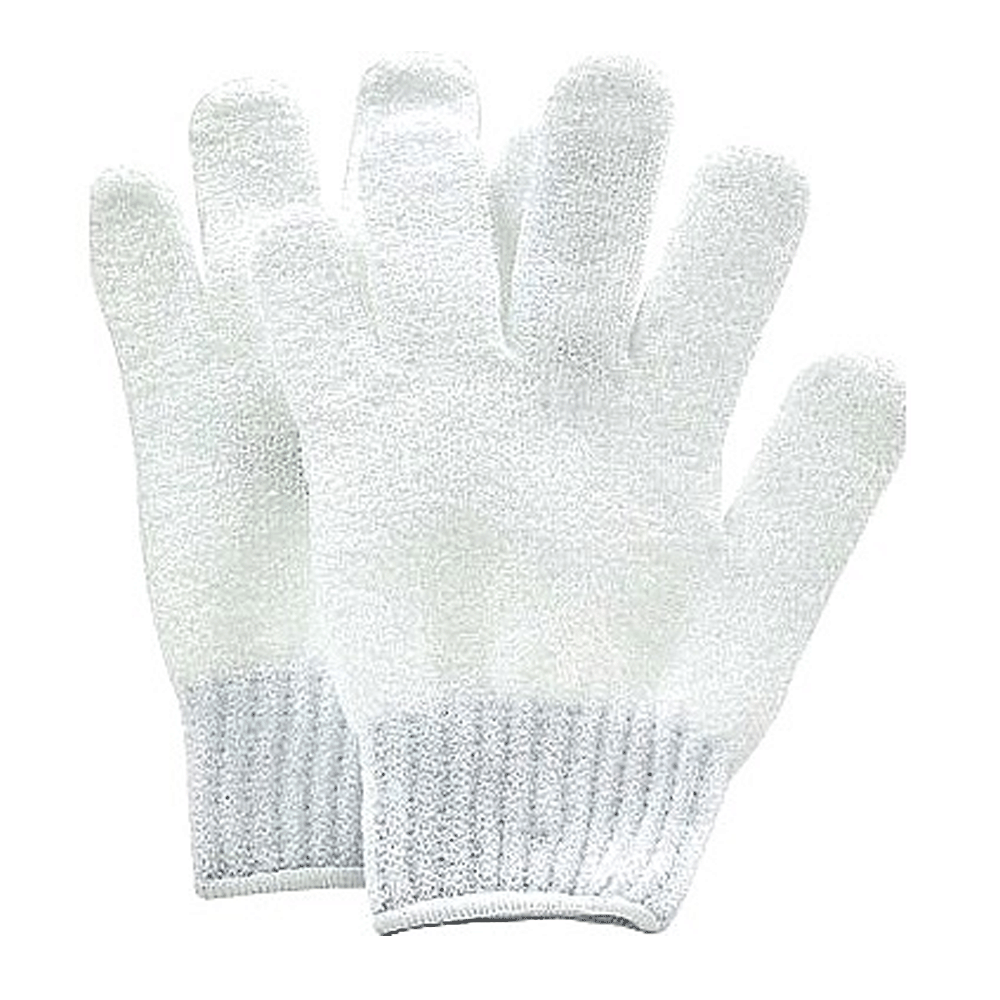 Boots Exfoliating Gloves White