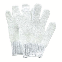 Boots Exfoliating Gloves White