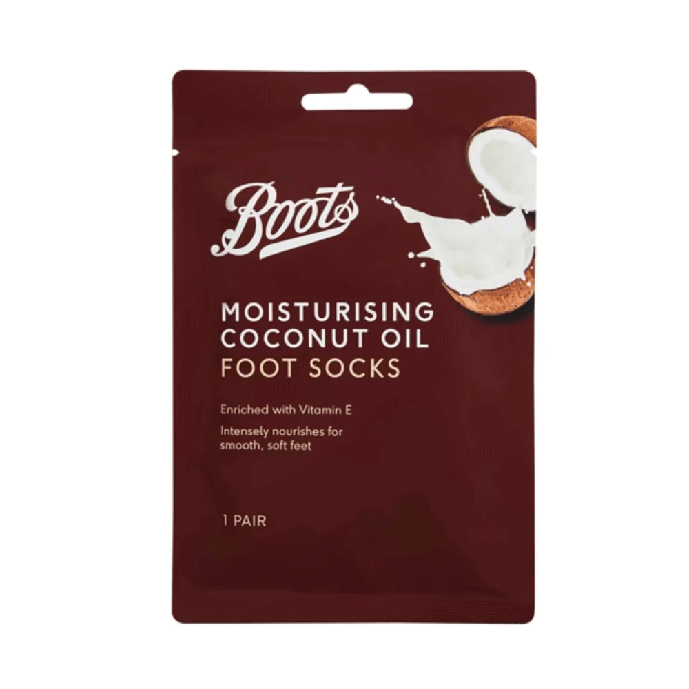 Boots Coconut Oil Moisturising Foot Socks 1 Pair