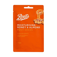 Boots C A R E Moisturising Foot Socks Honey & Almond