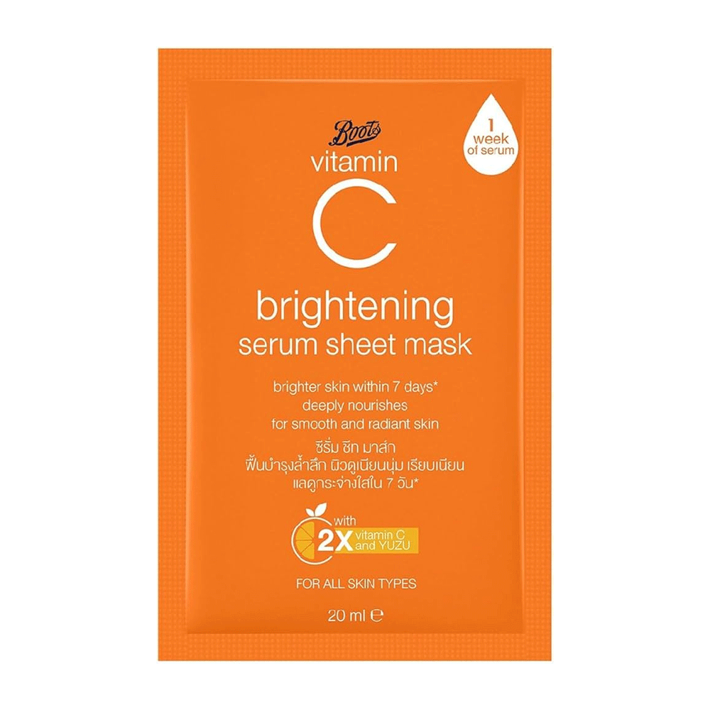 Boots Vitamin C Brightening Sheet Mask 23g