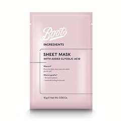 Boots Sheet Mask Glycolic Acid 16g